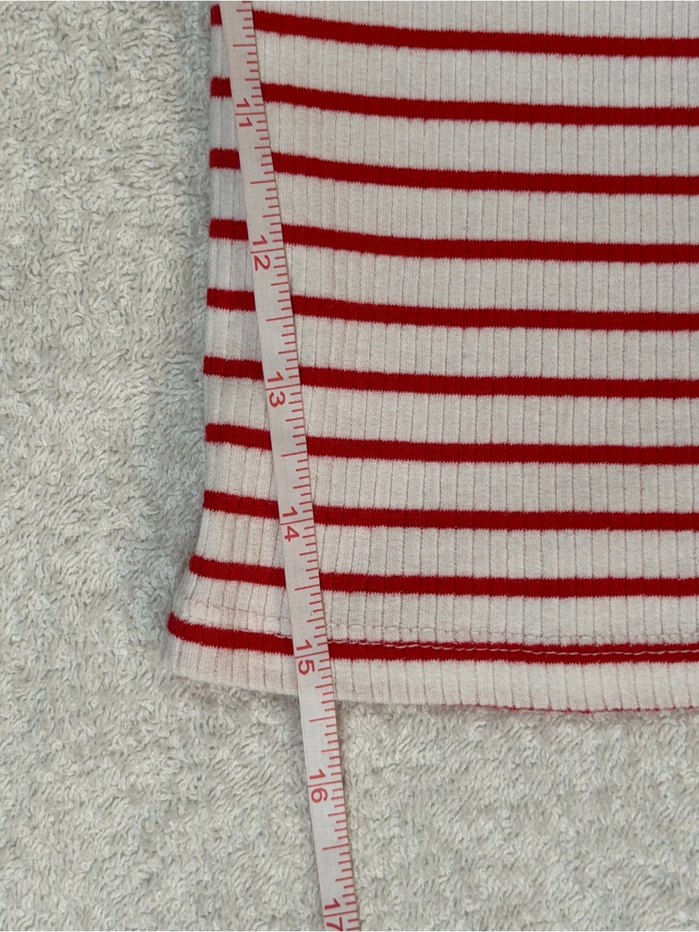 H&M Divided Striped Ribbed Off-Shoulder Crop Top Boatneck Bodycon Y2K Festival - Picture 7 of 7